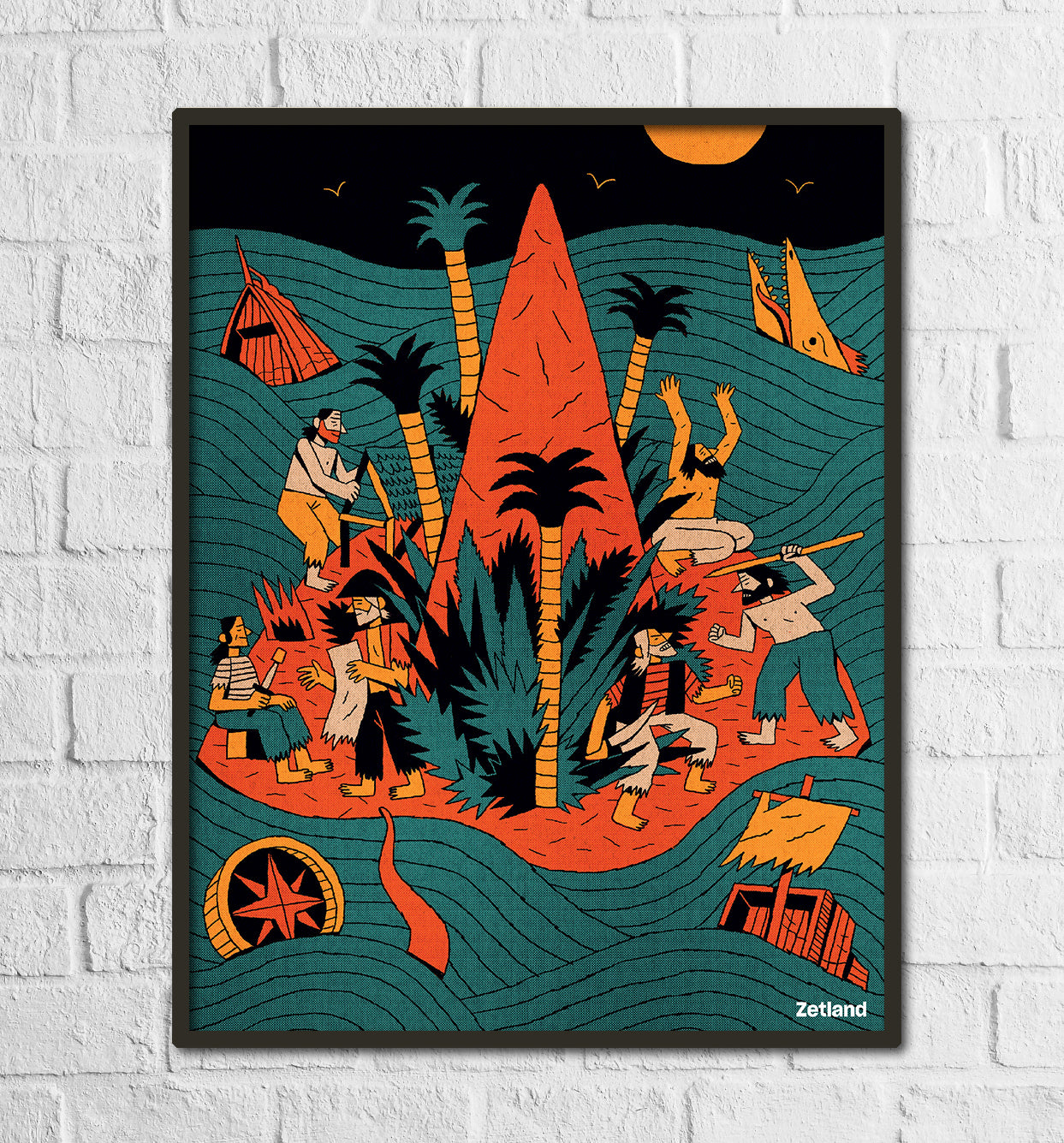 Island - Plakat af Victor Vilela