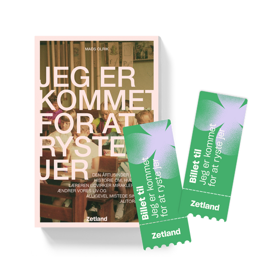 JEG ER KOMMET FOR AT RYSTE JER bog + to billetter til foredragsshow med Mads Olrik.