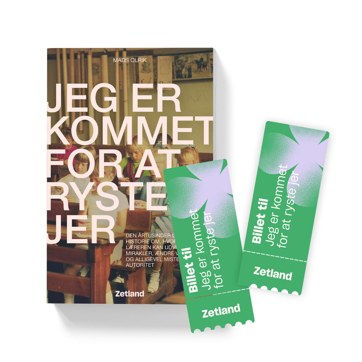 JEG ER KOMMET FOR AT RYSTE JER bog + 2 billetter til foredragsshow med Mads Olrik.