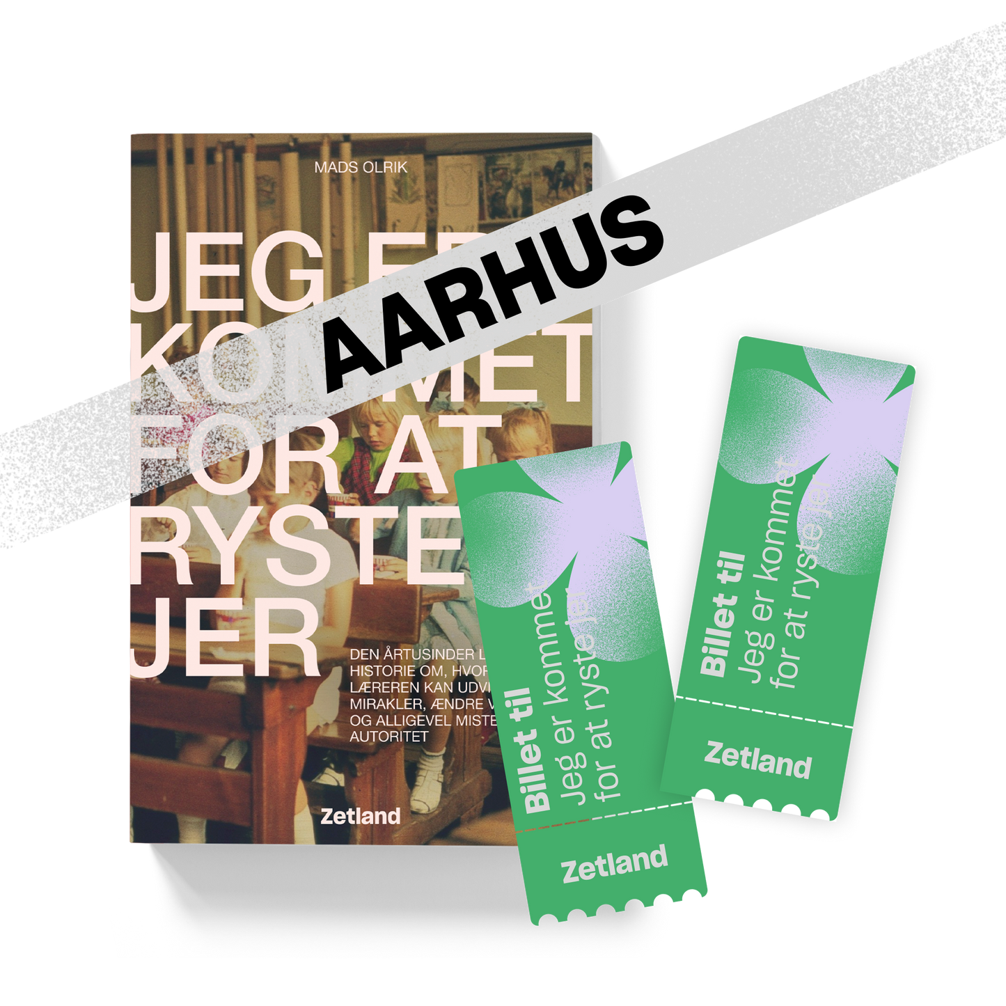 JEG ER KOMMET FOR AT RYSTE JER bog + 2 billetter til foredragsshow med Mads Olrik.