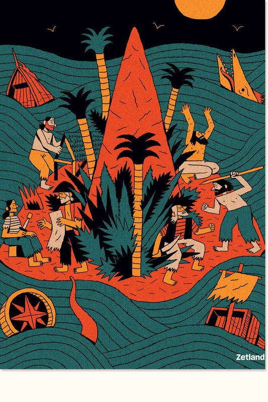 Island - Plakat af Victor Vilela