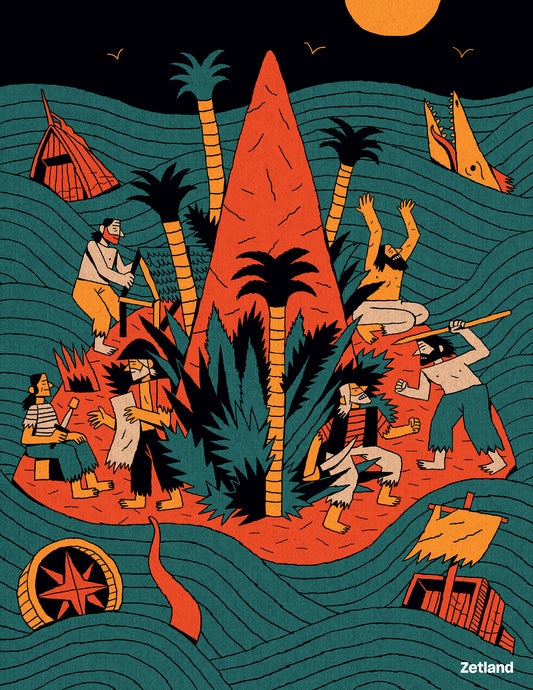 Island - Plakat af Victor Vilela
