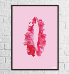 Lips – plakat af Julie Ravn Hansen