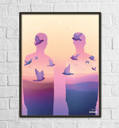 Venner for livet - Plakat af Alex William